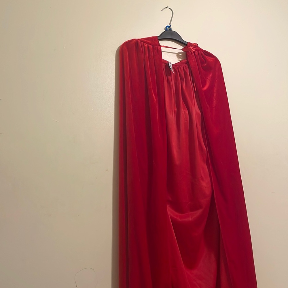 VELVET Little Red Riding Hood Cape!